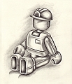 Lego Man drawing